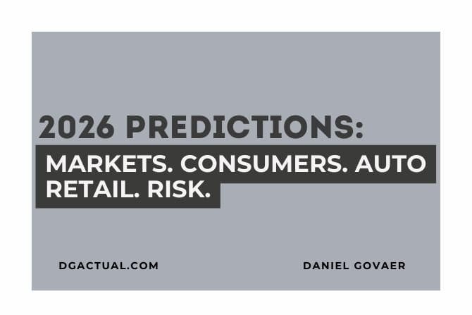 2026 Predictions. Markets. Consumers. Auto Retail. Risk.