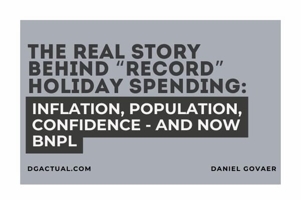 The Real Story Behind “Record” Holiday Spending: Inflation, Population, Confidence - and Now BNPL