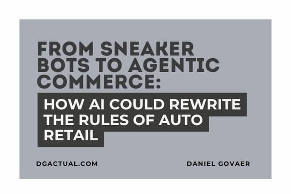 From Sneaker Bots to Agentic Commerce: How AI Could Rewrite the Rules of Auto Retail